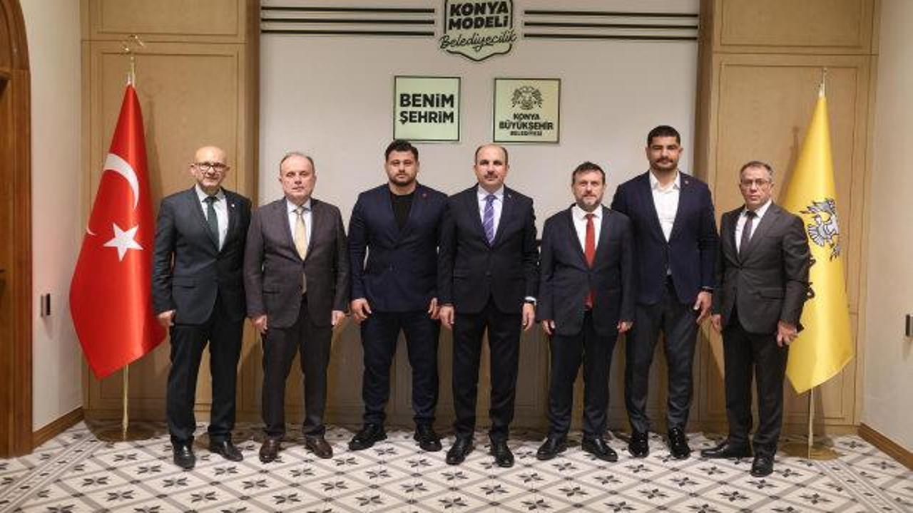 Avrupa şampiyonu Rıza Kayaalp'tan Başkan Altay&rsquo;a ziyaret