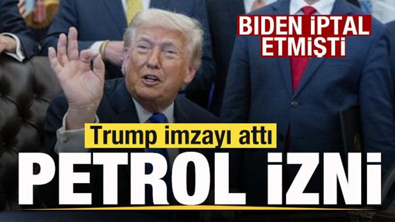 Biden iptal etmişti! Trump’tan petrol imzası