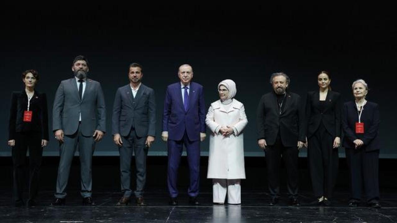 Erdoğan, "Bir Adam Yaratmak" filminin galasına katıldı