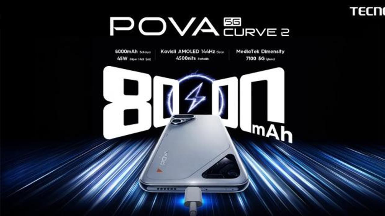 TECNO'dan 8000 mAh bataryalı POVA Curve 2