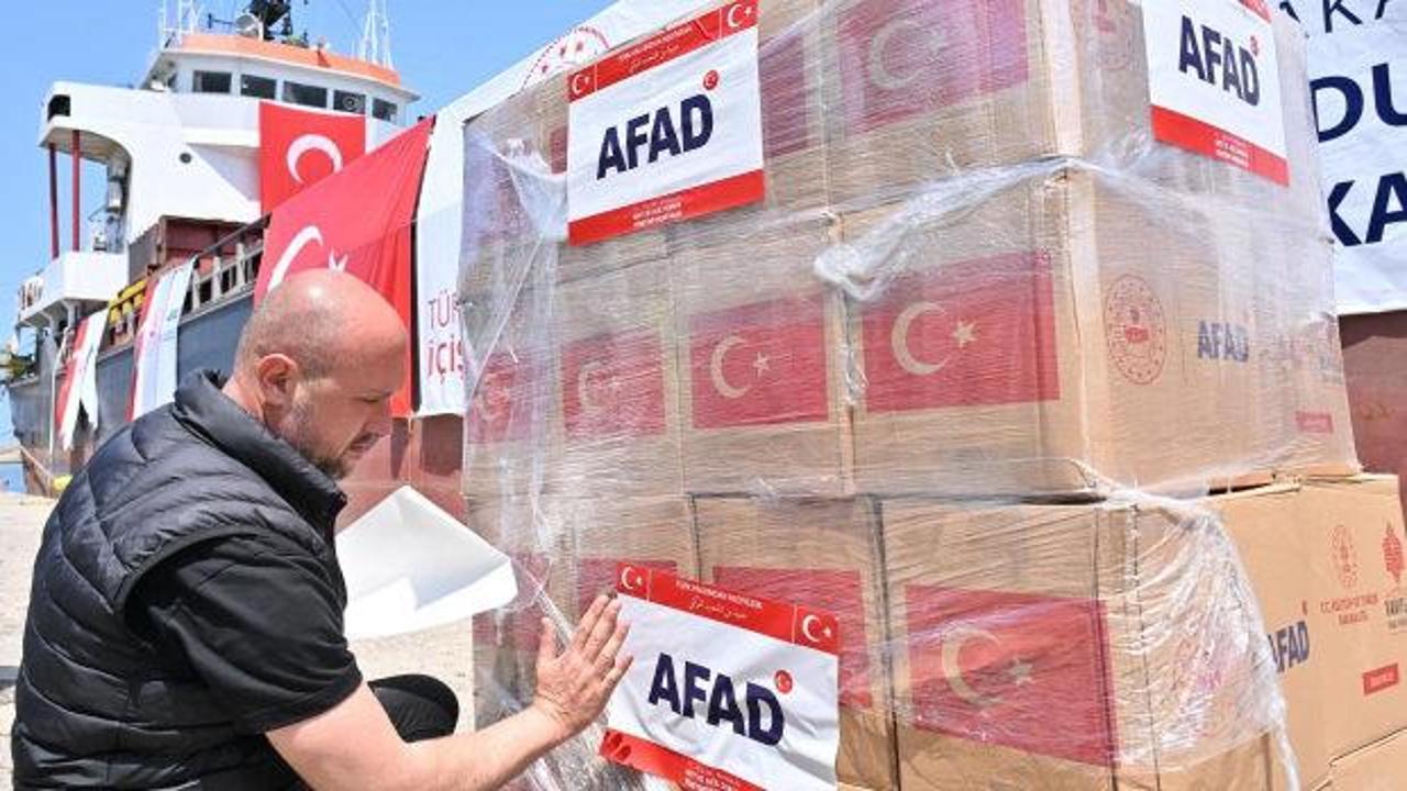 T&uuml;rkiye'den İsrail'in kana buladığı &uuml;lkeye dev yardım