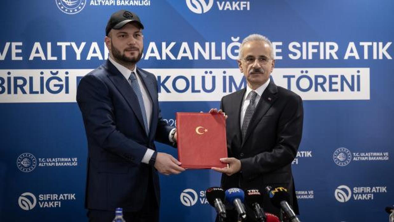 Ulaştırma ve Altyapı Bakanlığı ile Sıfır Atık Vakfı arasında işbirliği protokol&uuml; imzalandı