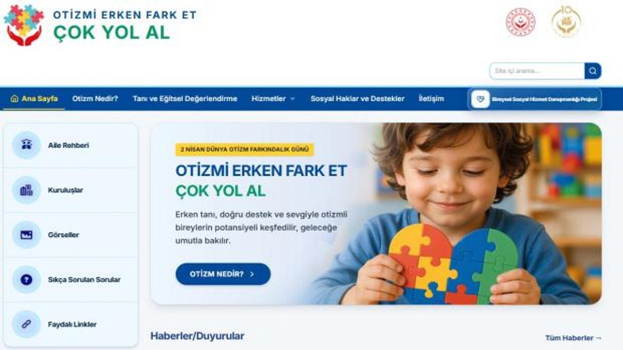 Bakanlık duyurdu: Otizmli bireyler ve aileleri i&ccedil;in yeni platform!