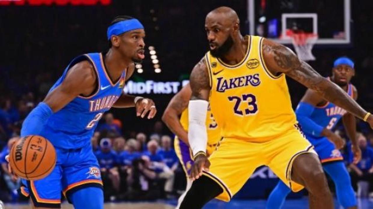 LeBron, Lakers'a yetmedi! Thunder yarı final serisine galibiyetle başladı