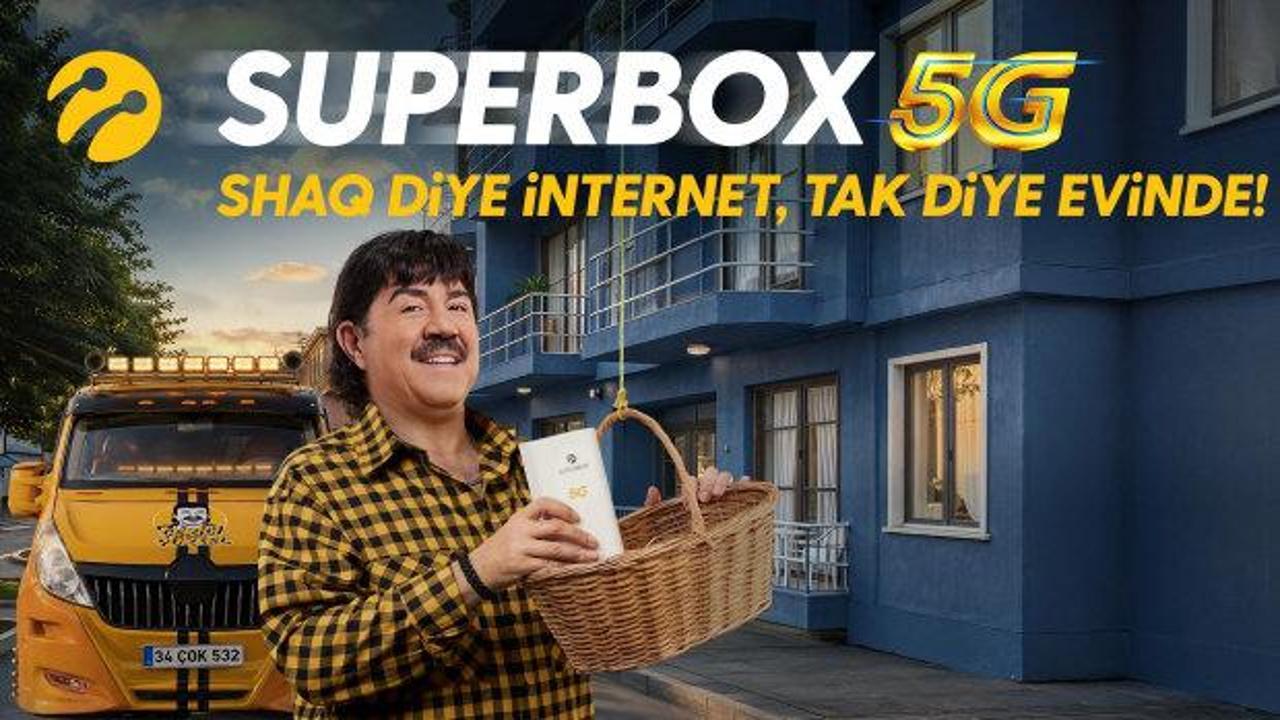 Shaq diye internet, tak diye evinizde: Turkcell Superbox 5G