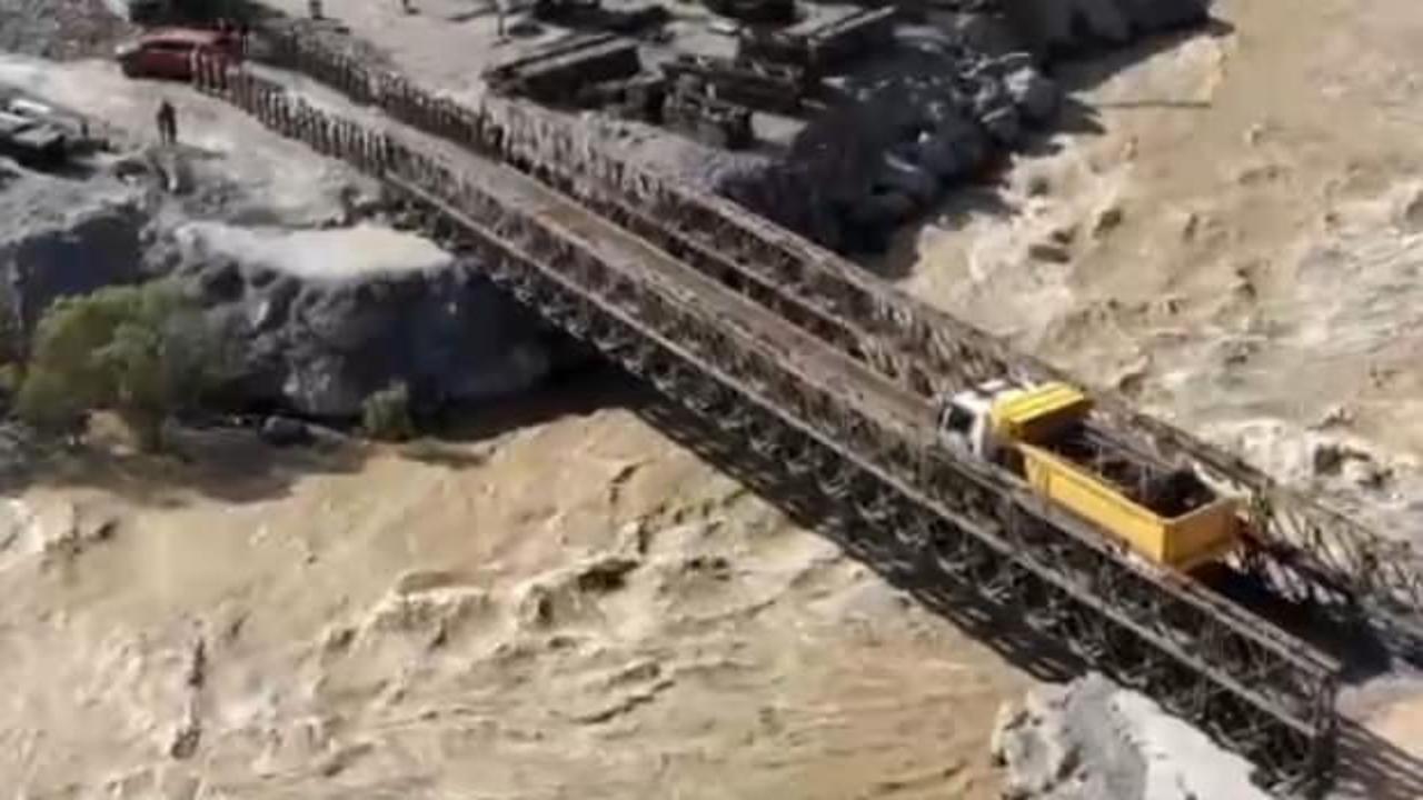  TSK'nın yaptığı k&ouml;pr&uuml;den test ge&ccedil;işler yapıldı