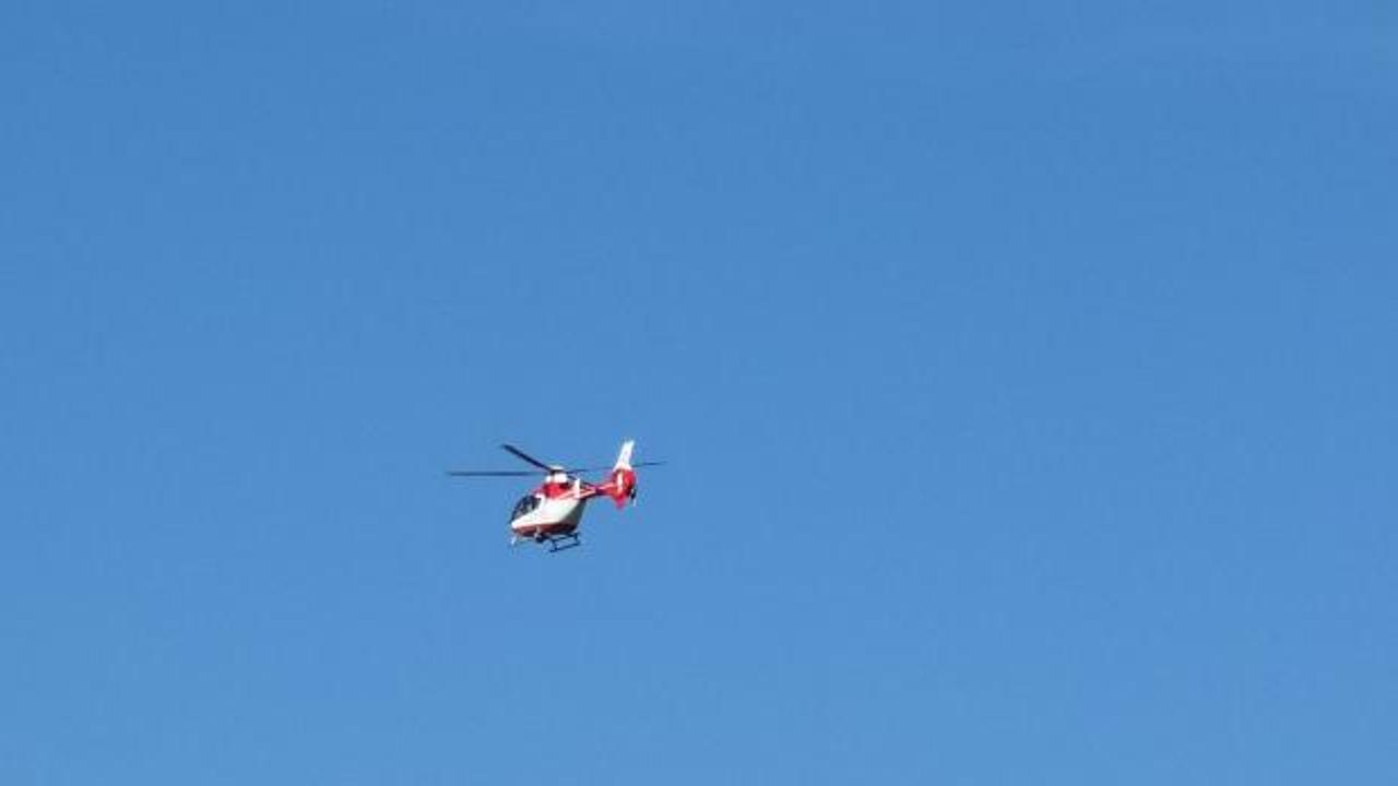 Van&rsquo;da 77 yaşındaki hasta i&ccedil;in helikopter ambulans havalandı