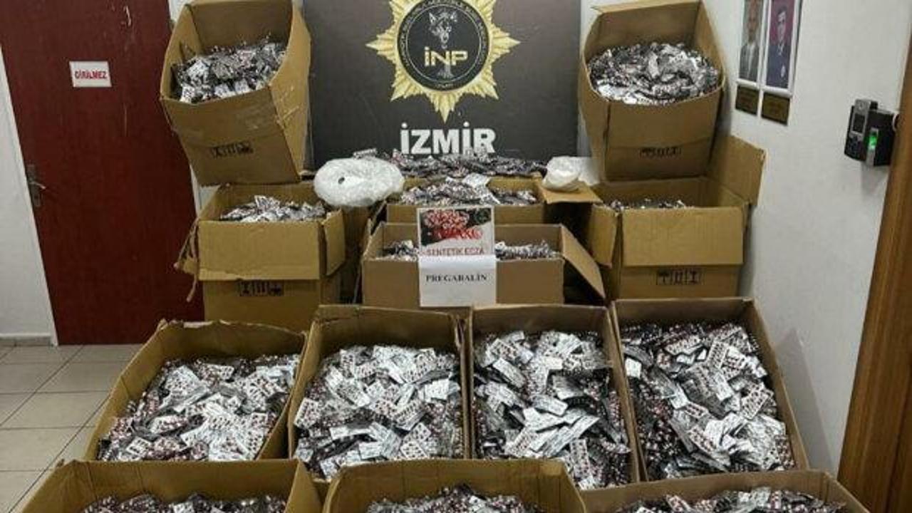 İzmir'de 11 milyon 904 bin 456 sentetik hap ele ge&ccedil;irildi
