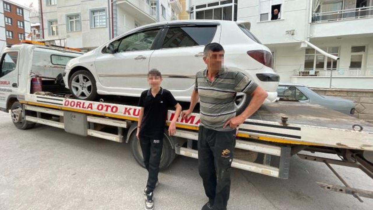 Karaman'da 13 yaşındaki &ccedil;ocuk arabayla ka&ccedil;tı, fatura anneye kesildi 