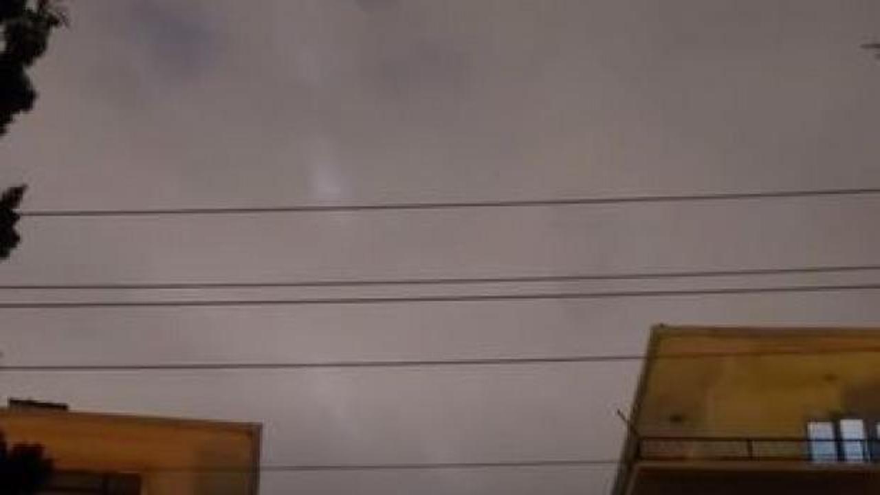 Ankara'da g&ouml;ky&uuml;z&uuml;ndeki ışıklar merak uyandırdı
