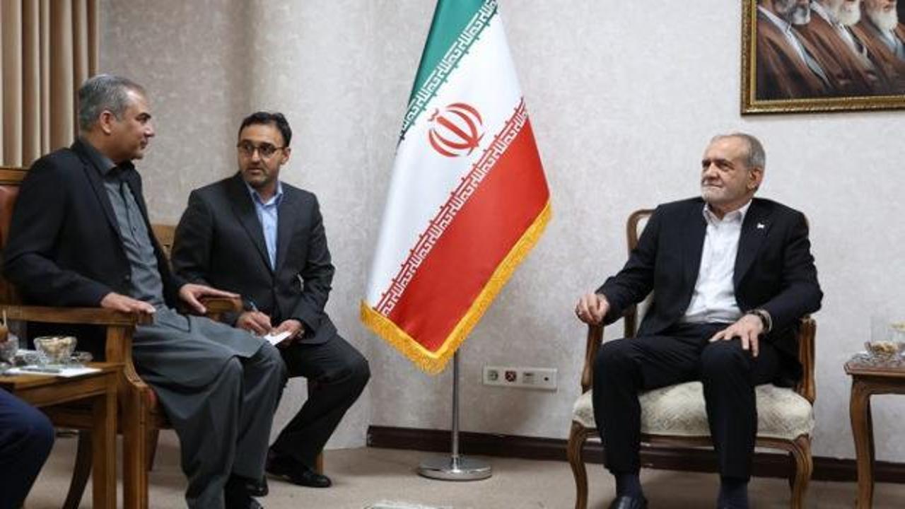 Pakistanlı Bakan İran'da! Pezeşkiyan ile g&ouml;r&uuml;şt&uuml;