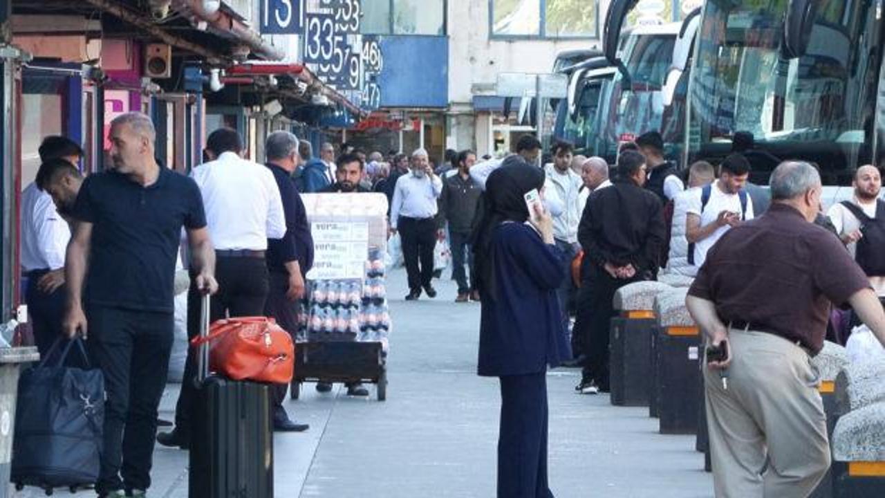 15 Temmuz Demokrasi Otogarı'nda bayram d&ouml;n&uuml;ş&uuml; yoğunluğu