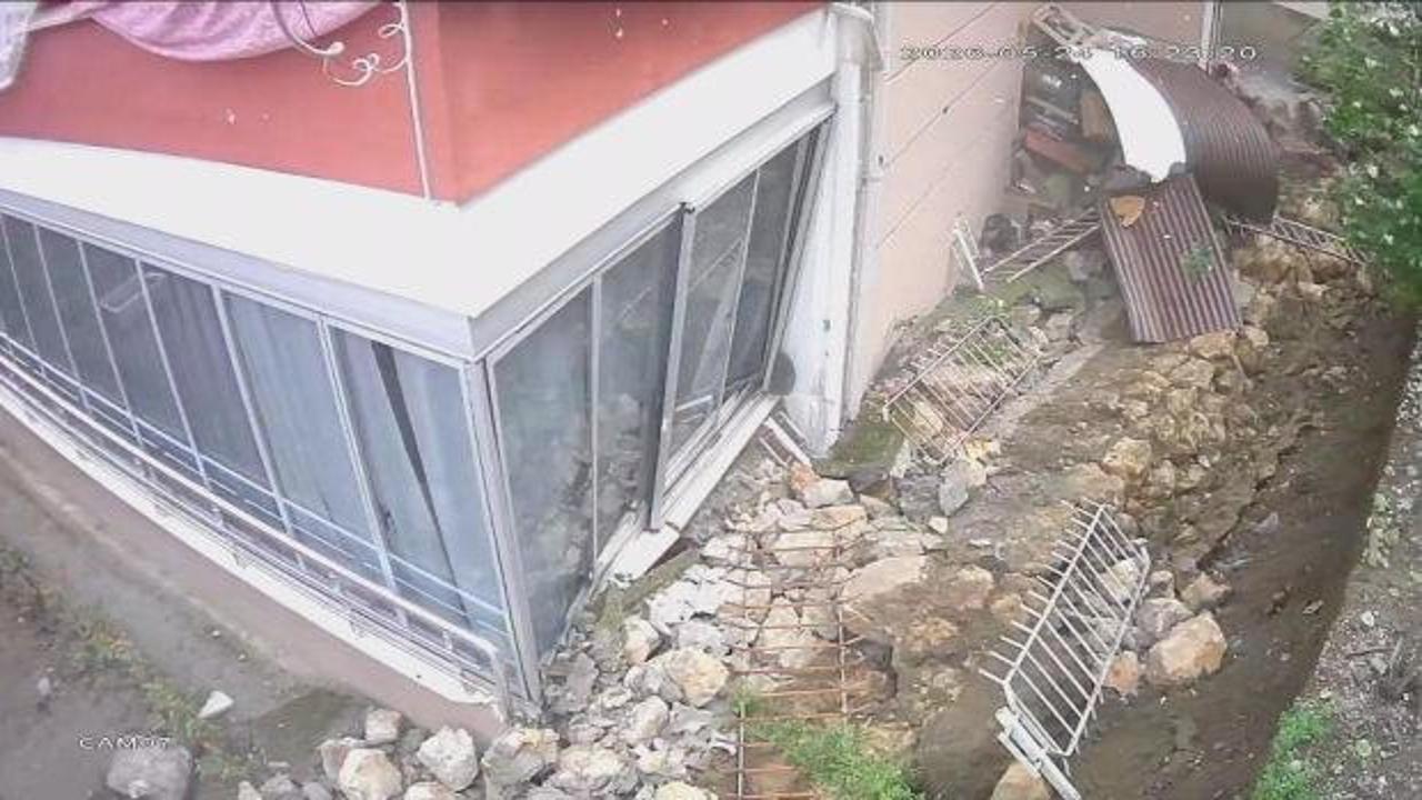 Amasya'da istinat duvarı &ccedil;&ouml;kt&uuml;
