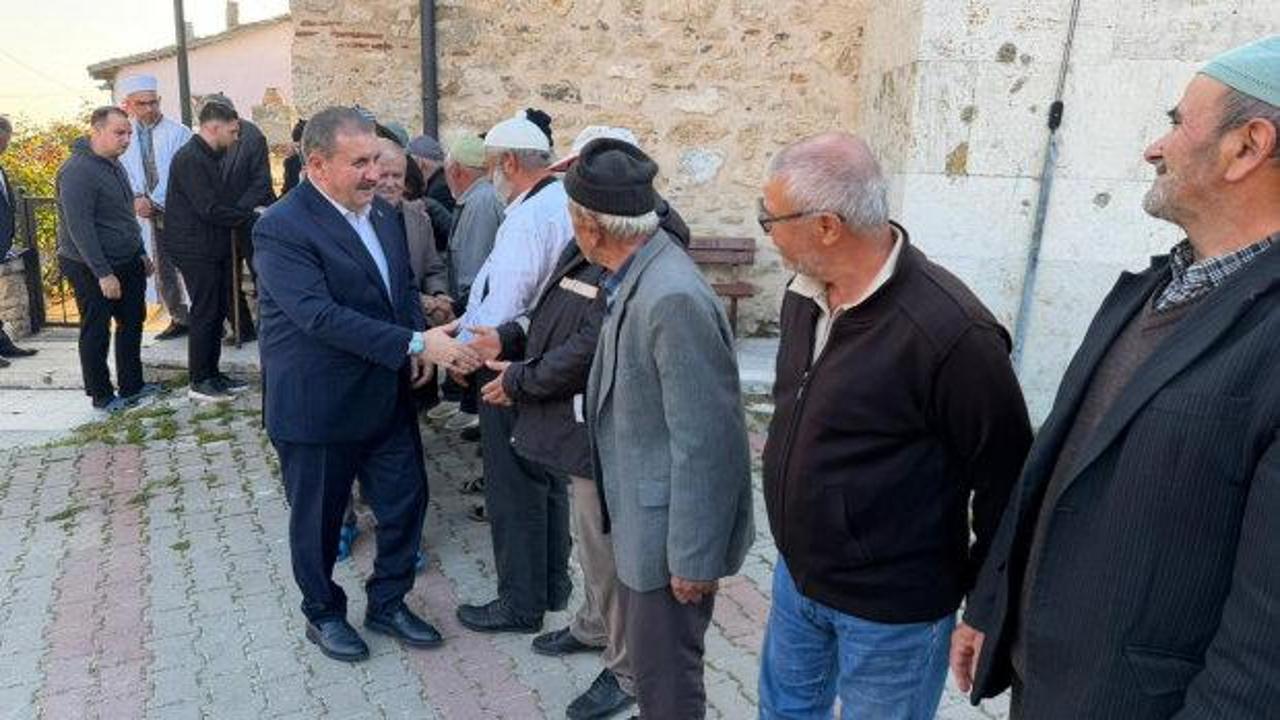 BBP Genel Başkanı Destici memleketinde vatandaşlarla bayramlaştı