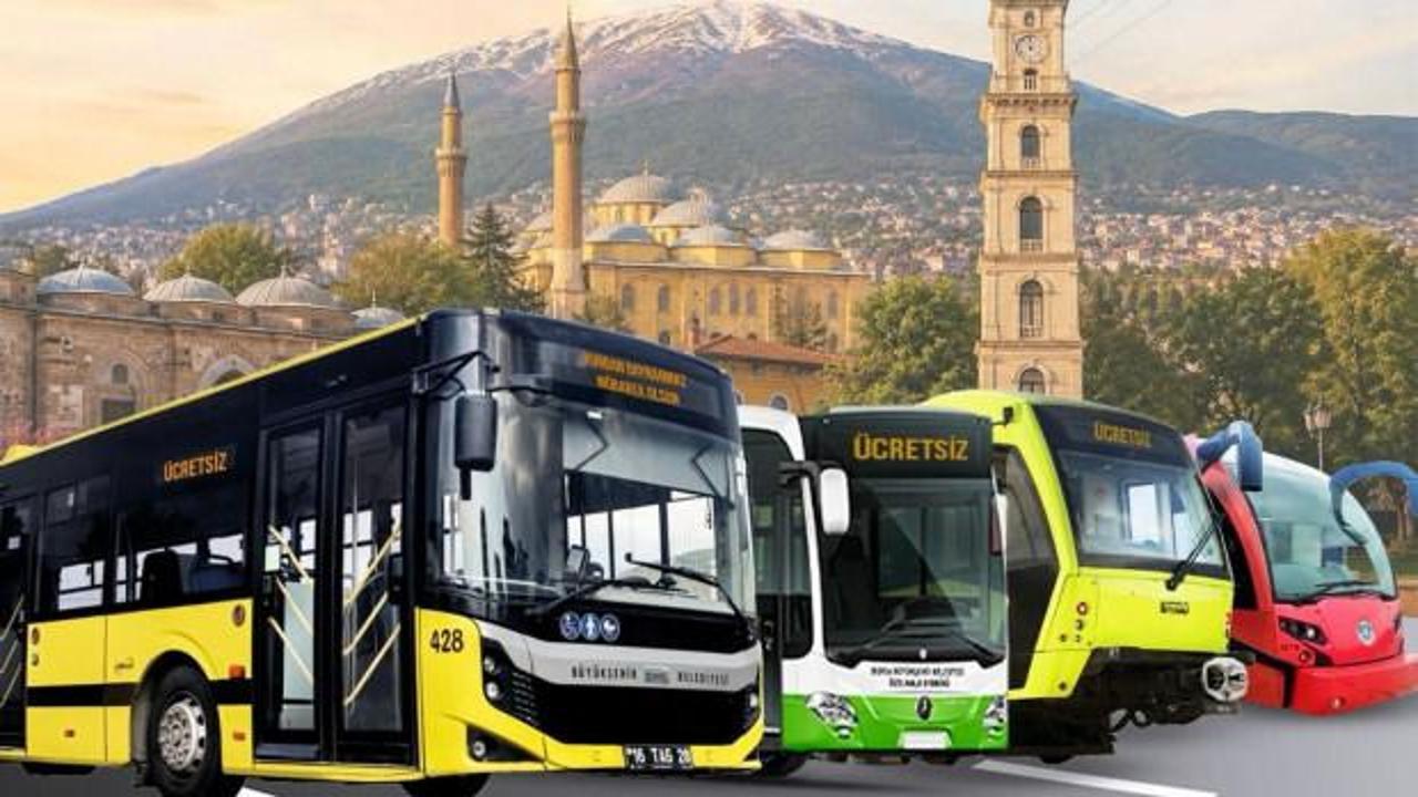 Bursa B&uuml;y&uuml;kşehir duyurdu: Kurban Bayramı boyunca ulaşım &uuml;cretsiz