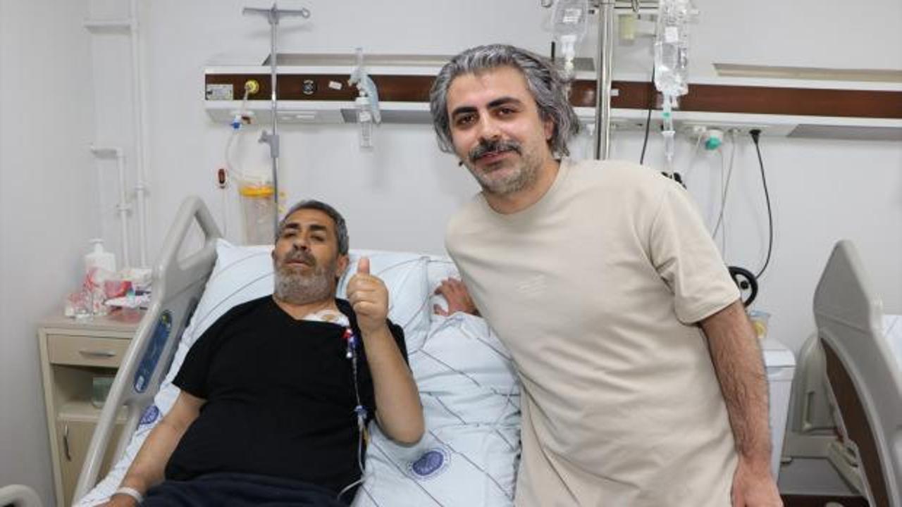 Diyalizden eşinin b&ouml;breğiyle kurtulup &ccedil;ifte bayram yaşadı