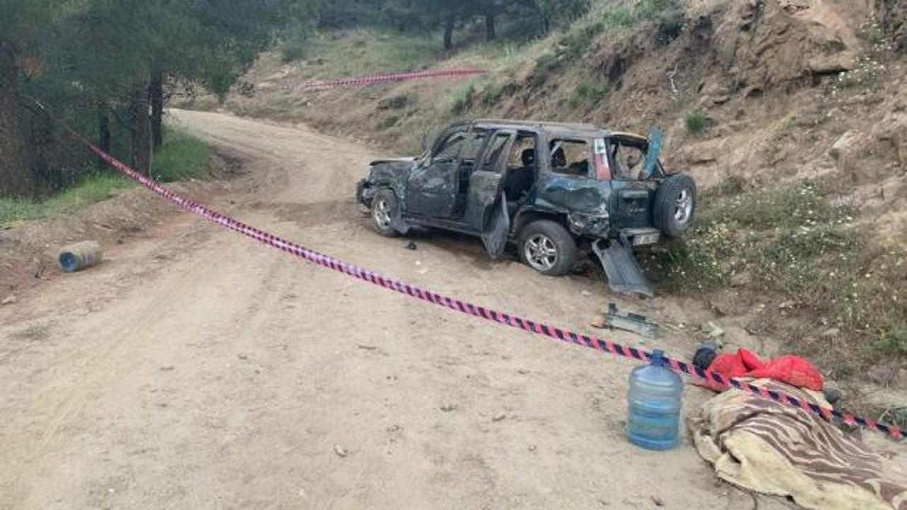 Kontrolden &ccedil;ıkan cip u&ccedil;urumdan yuvarlandı: 1 &ouml;l&uuml; 2 ağır yaralı