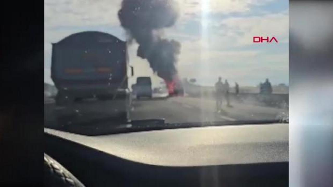 Ankara'da iş&ccedil;i servisi yandı!