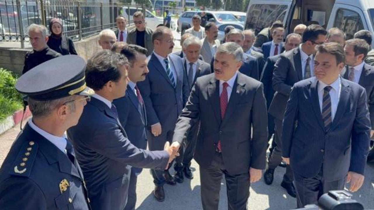 İçişleri Bakanı Mustafa Çiftçi Tokat'ta incelemelerde bulunuyor