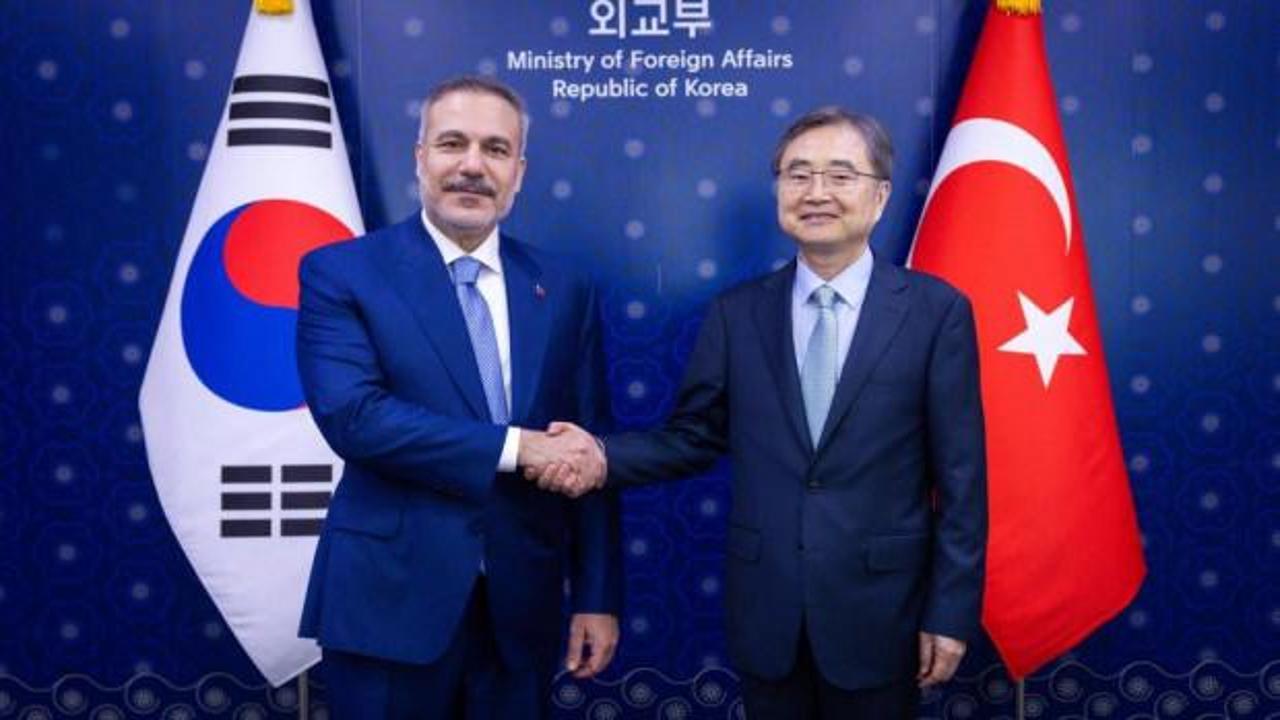 Bakan Fidan G&uuml;ney Kore'de mevkidaşıyla g&ouml;r&uuml;şt&uuml;