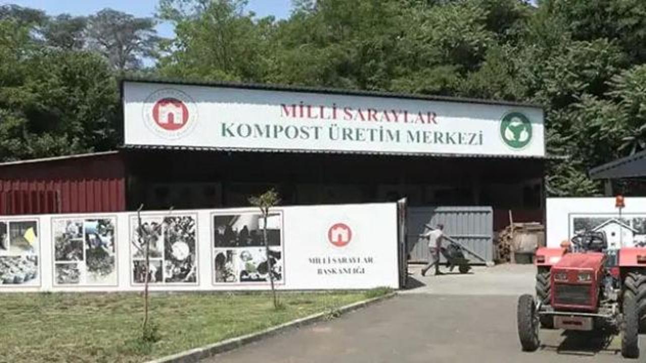Beykoz Cam ve Billur Müzesi'nde Kompost Üretim Merkezi'nin tanıtımı yapılıyor.