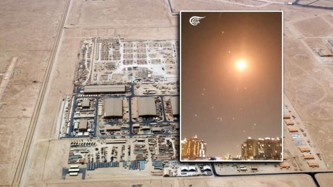 Katar'daki El Udeid Hava Üssü'nden genel bir görünüm.