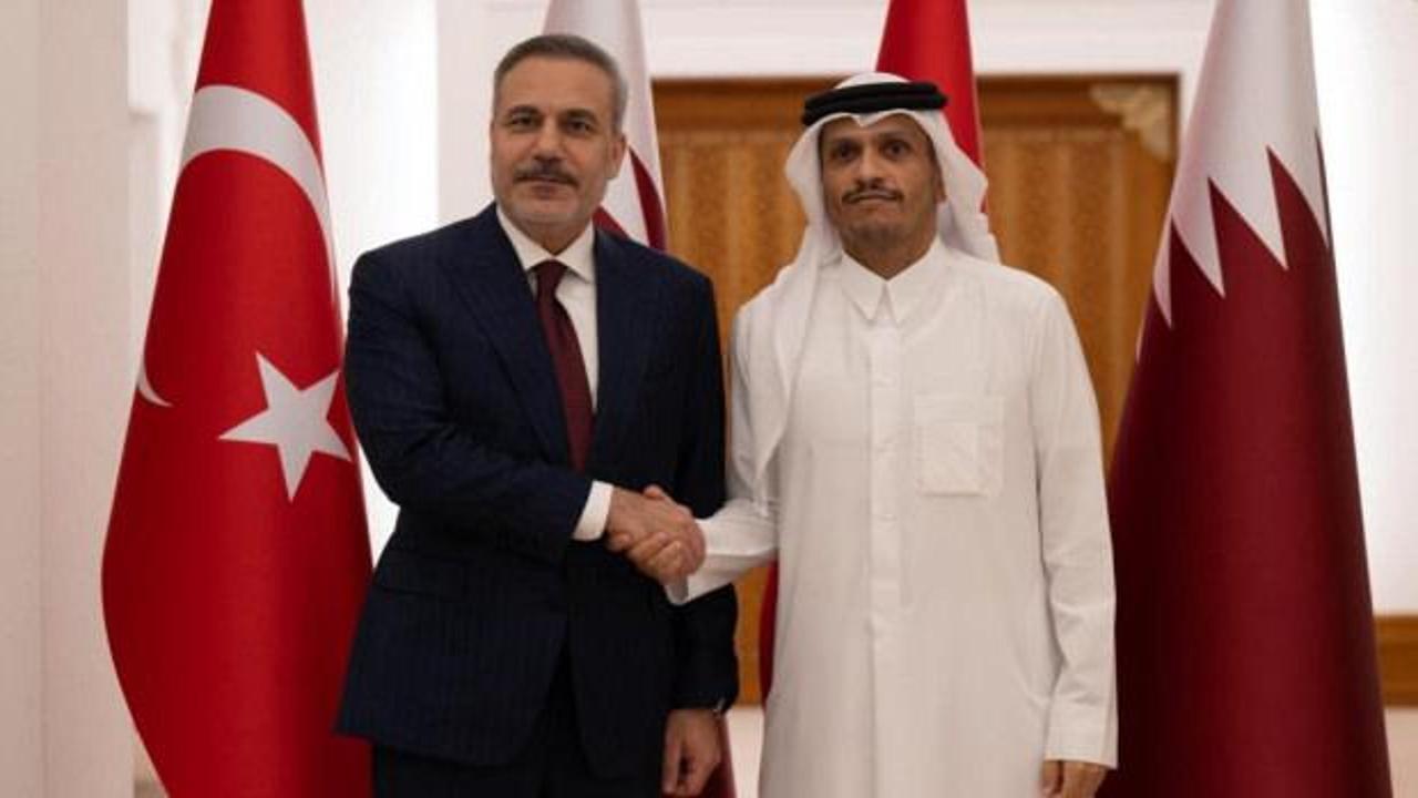 Dışişleri Bakanı Hakan Fidan'ın çalışma ofisindeki diplomatik görüşmeleri