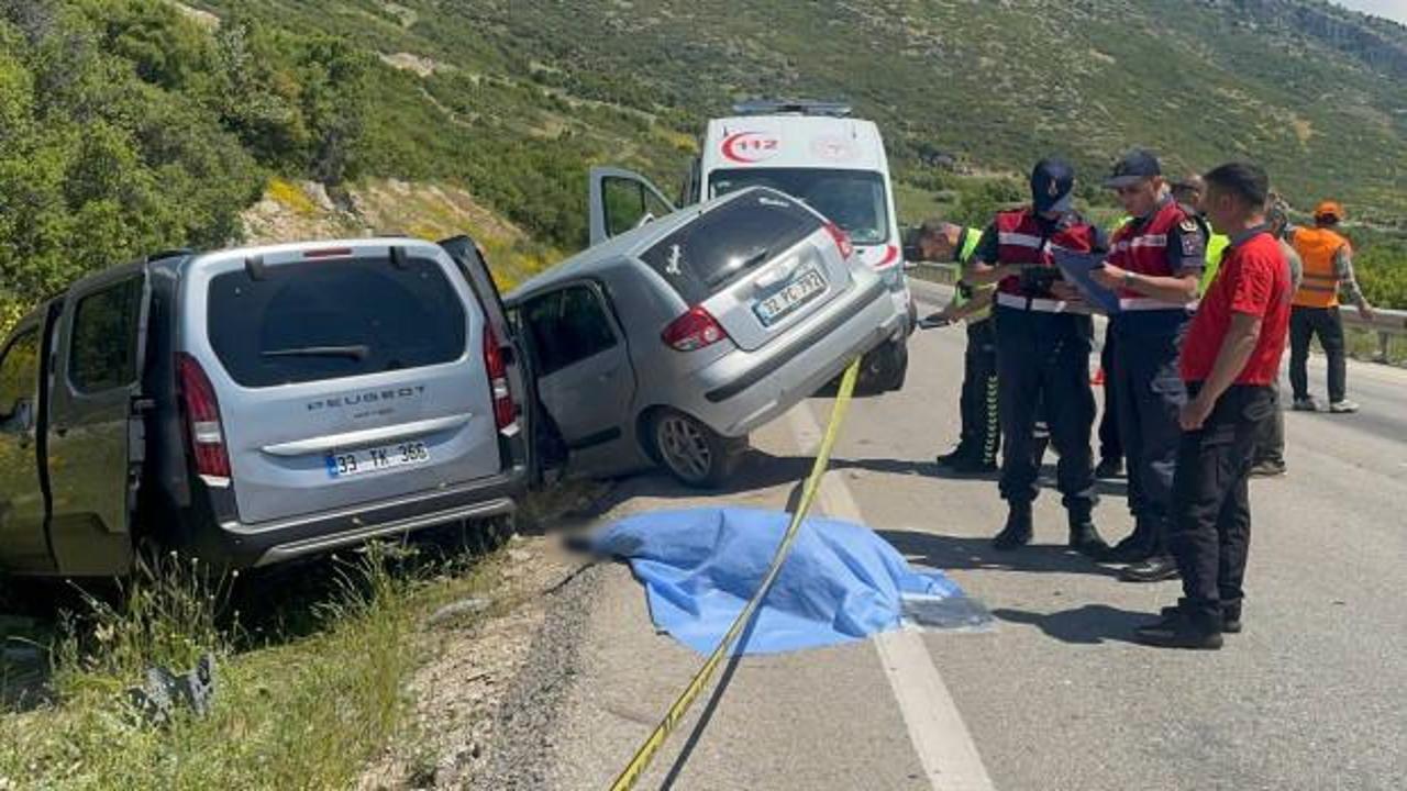 Isparta'da meydana gelen trafik kazası