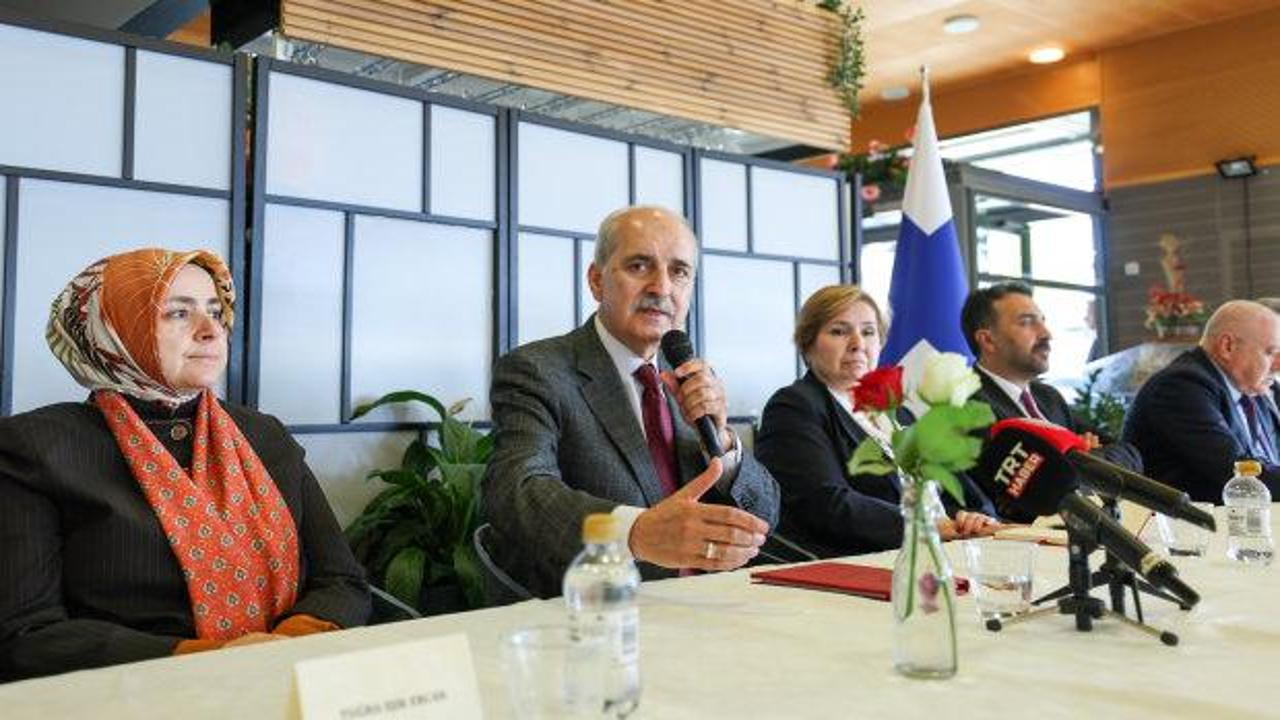 Meclis Başkanı Kurtulmuş, Finlandiya'da T&uuml;rk ve Tatar toplumu temsilcileriyle buluştu
