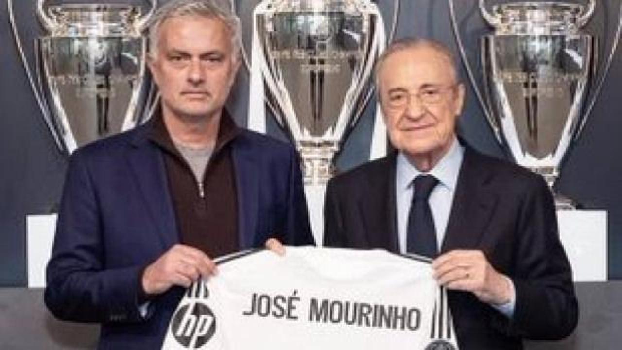 Florentino Perez ve Jose Mourinho'nun birlikte çalıştığına dair bir görsel temsili.