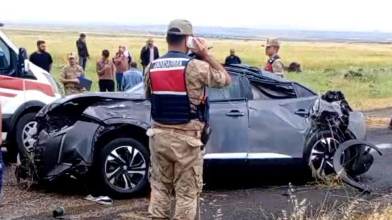 Diyarbakır'daki trafik kazası sonrası olay yeri