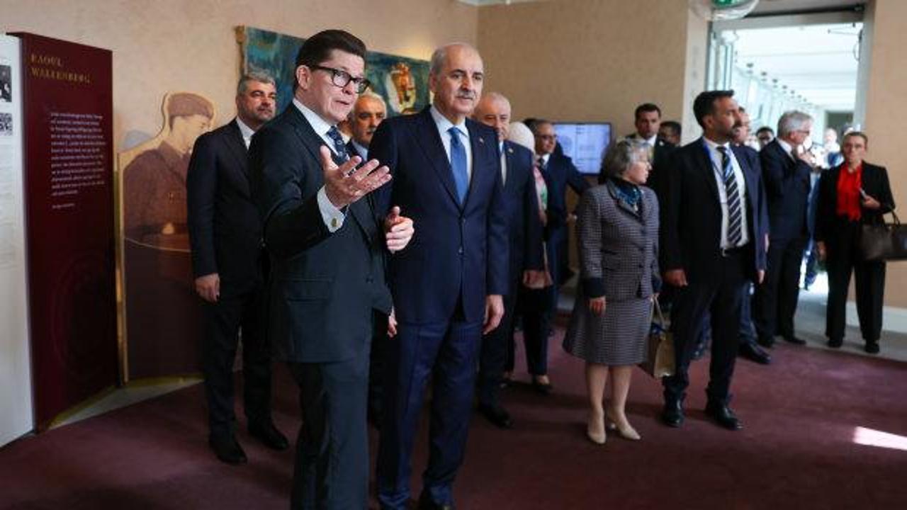 TBMM Başkanı Kurtulmuş, İsve&ccedil; Parlamentosu Başkanı Norlen ile g&ouml;r&uuml;şt&uuml;
