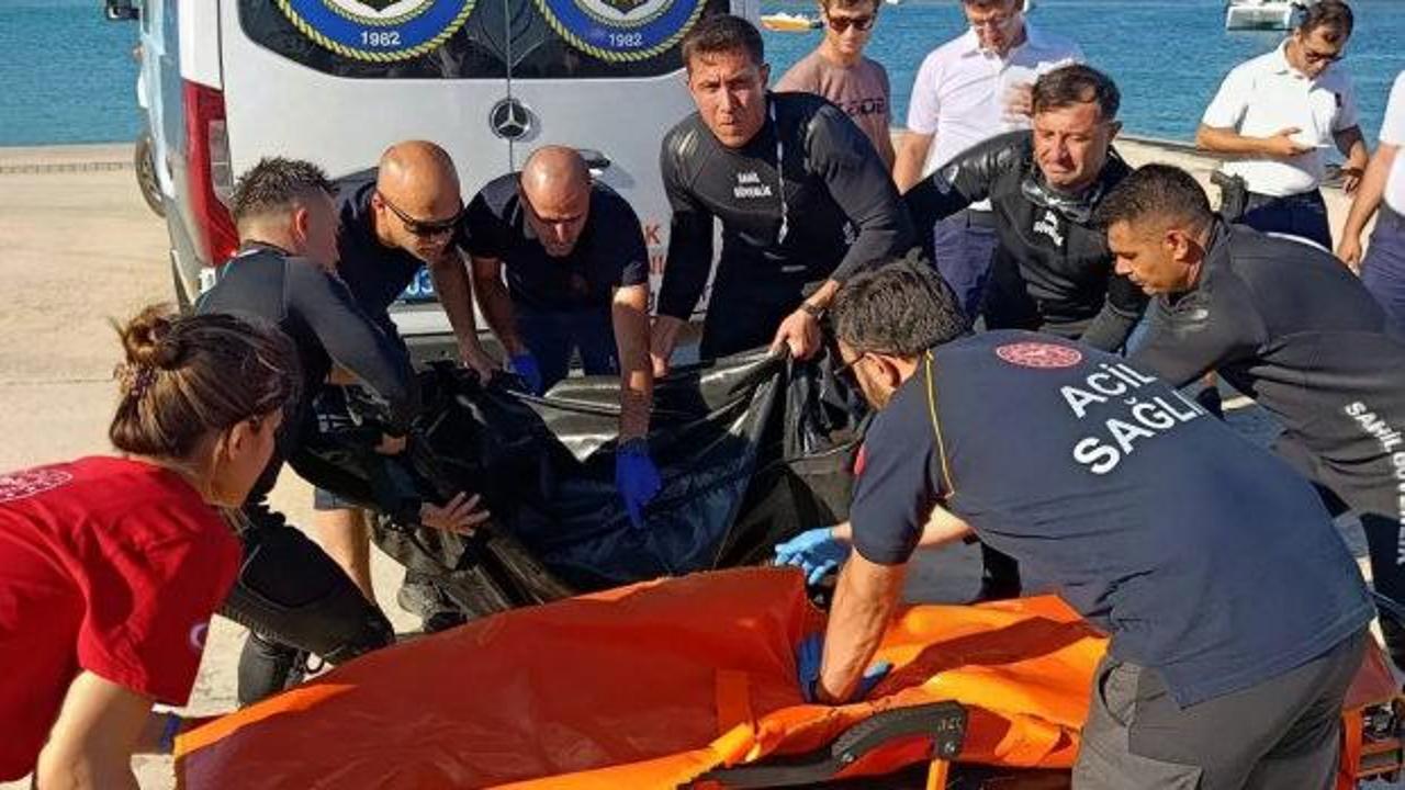 Astsubay Abdülsamet Açıkgöz'ün cansız bedeninin bulunduğu Didim'deki sahil.