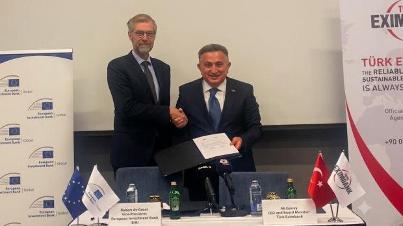 Avrupa Yatırım Bankası logosu ve Türkiye haritasını temsil eden görseller.