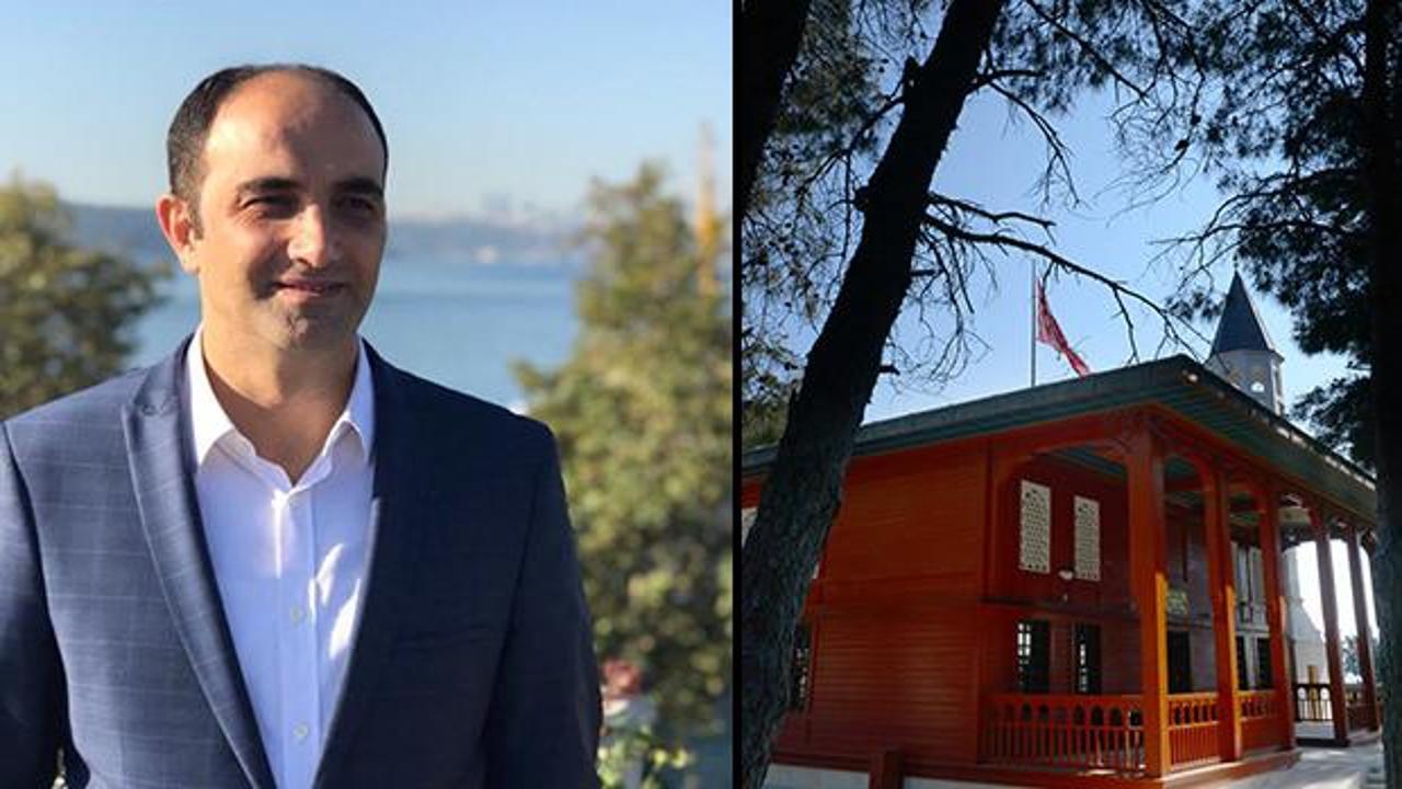 Mimar Bayram Çevik ofisinde çalışırken