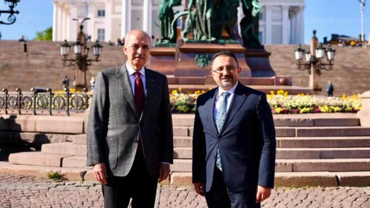 TBMM Başkanı Numan Kurtulmuş'un Finlandiya ve İsveç'e yaptığı resmi ziyaret sırasında çekilmiş bir fotoğraf.