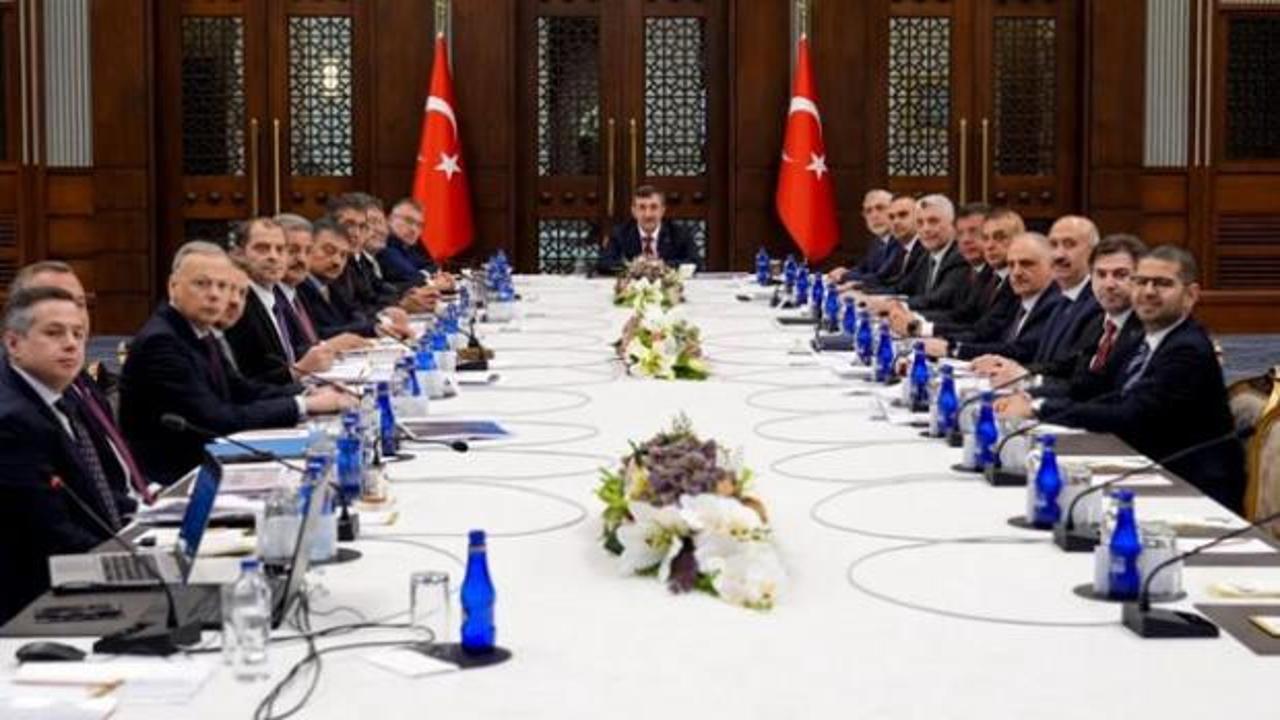 Ekonomi Koordinasyon Kurulu toplantısı, Cumhurbaşkanlığı Külliyesi'nde yapıldı.