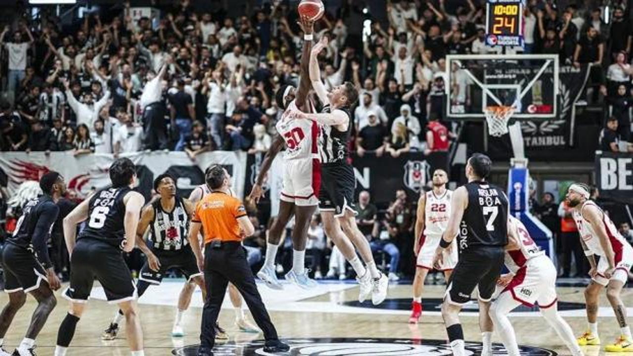 Basketbol BKT Avrupa Kupası logosu ve Türk bayrağı