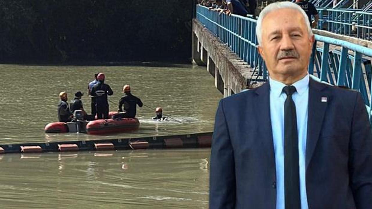 CHP Karabük İl Başkan Yardımcısı Mustafa Erten'in cansız bedeninin bulunduğu Filyos Çayı'ndan bir görünüm