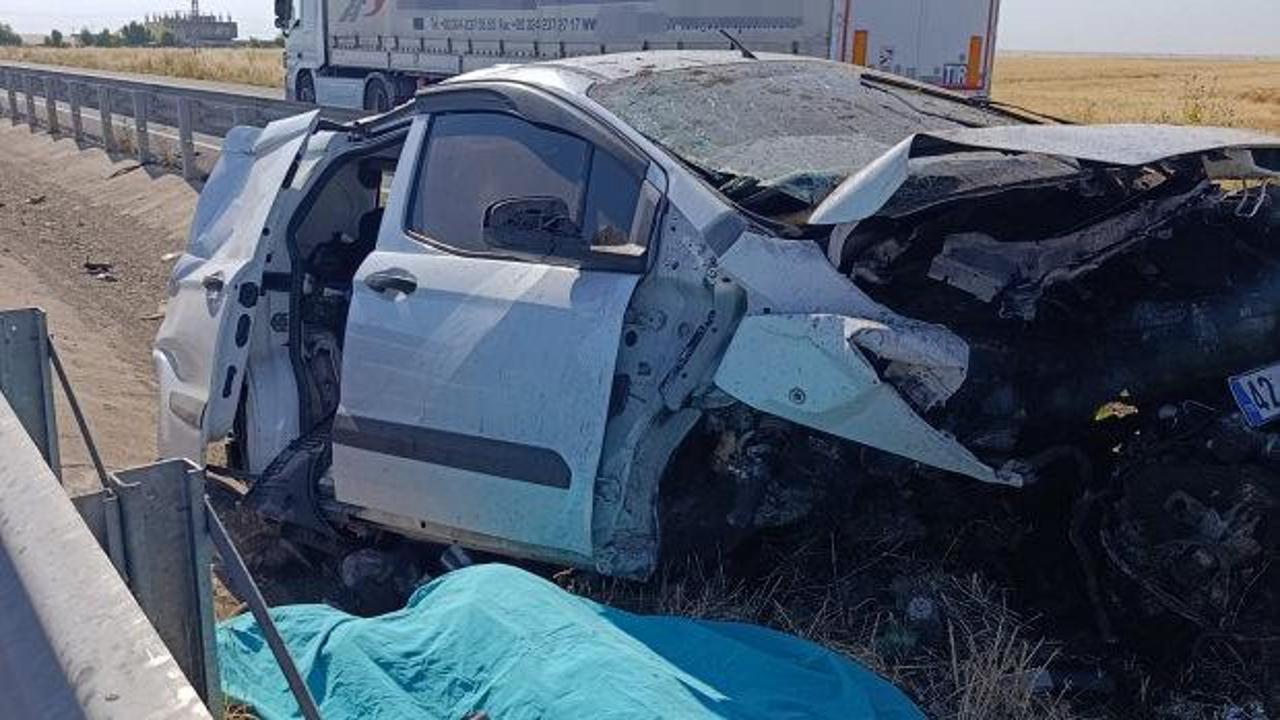 Mardin'de hafif ticari ara&ccedil; bariyere &ccedil;arptı: 1 &ouml;l&uuml;, 2 yaralı