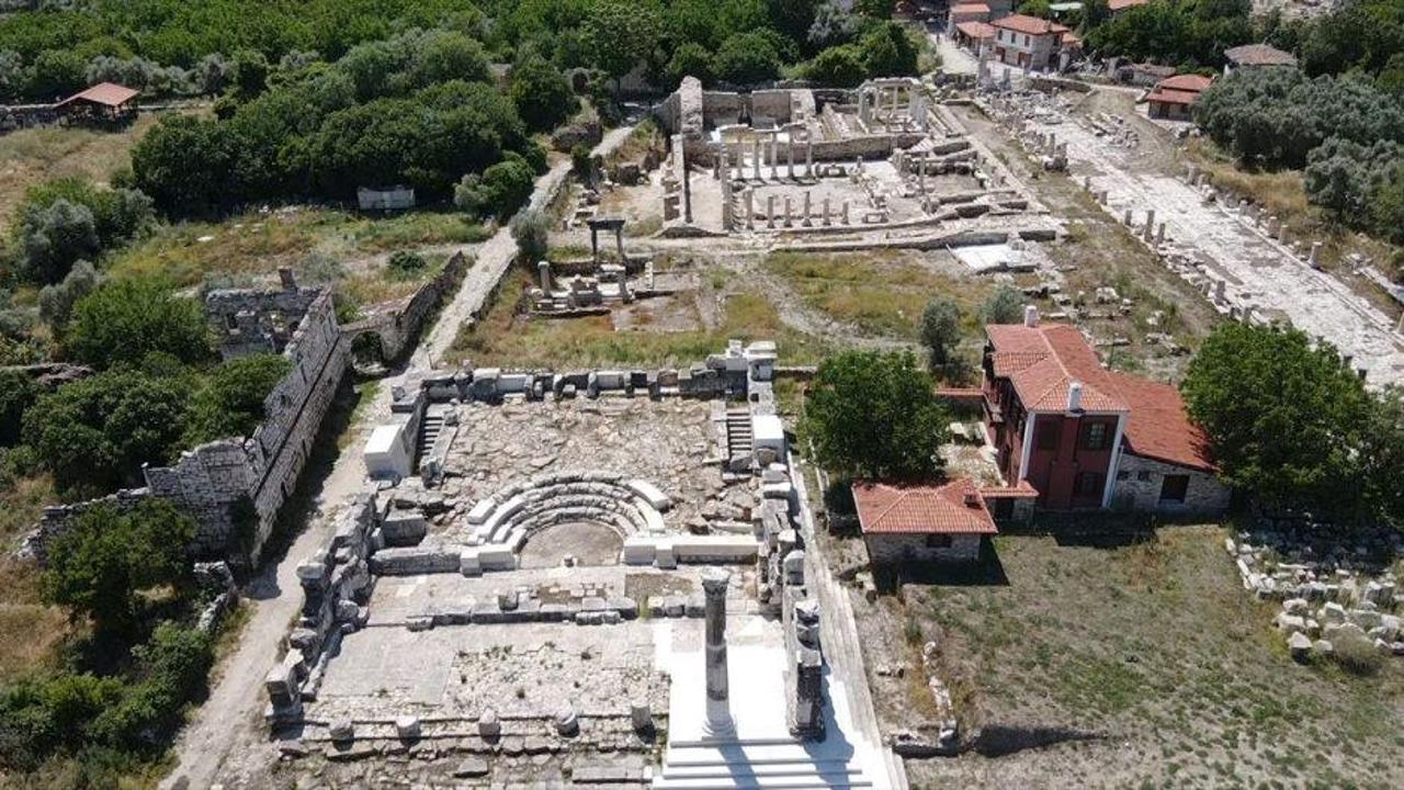 Muğla'da bulunan Lagina Antik Kenti'nin genel görünümü.