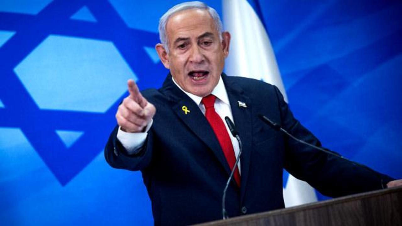 İsrail Başbakanı Binyamin Netanyahu ve ABD Başkanı Donald Trump bir aradayken çekilmiş bir fotoğraf.