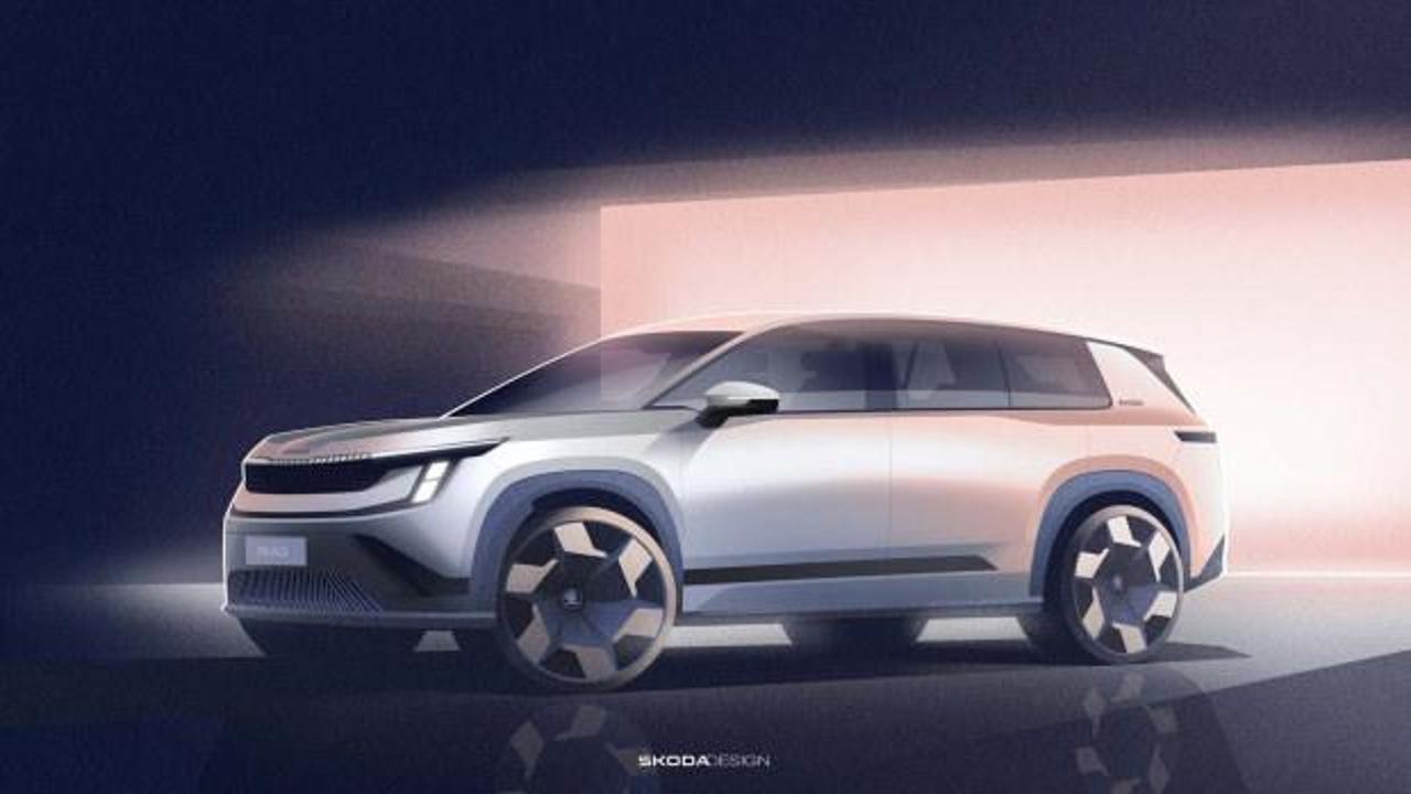 Skoda Peaq elektrikli SUV modeli, modern tasarımı ve geniş iç mekanıyla dikkat çekiyor.