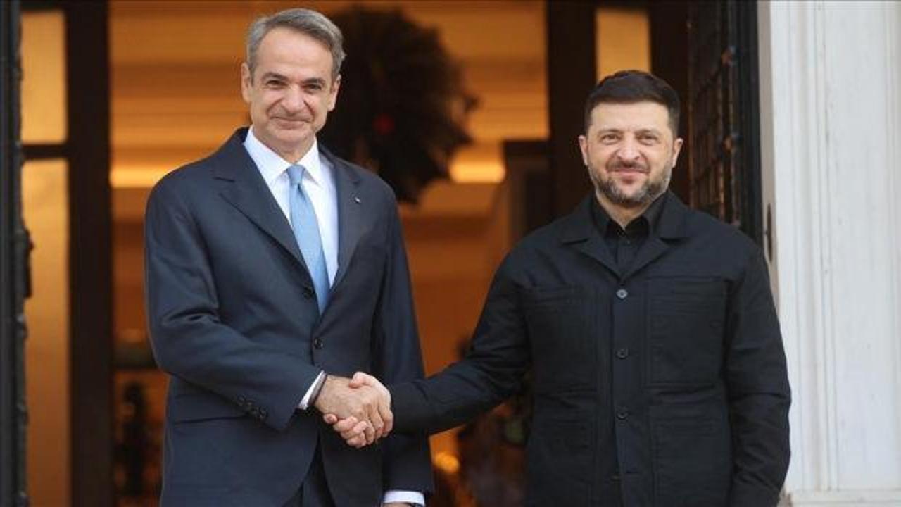 Mi&ccedil;otakis ve Zelenskiy, Br&uuml;ksel'de g&ouml;r&uuml;şt&uuml;
