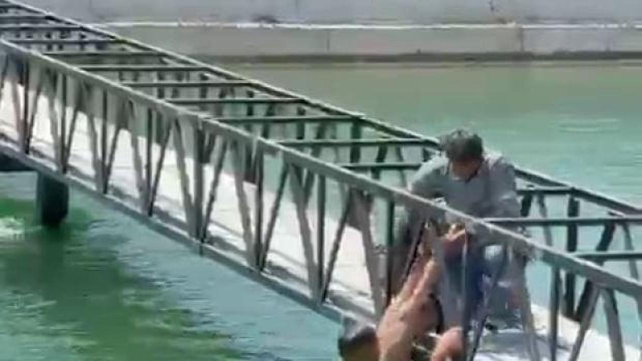 Adana'da sulama kanalında kurtarma operasyonu