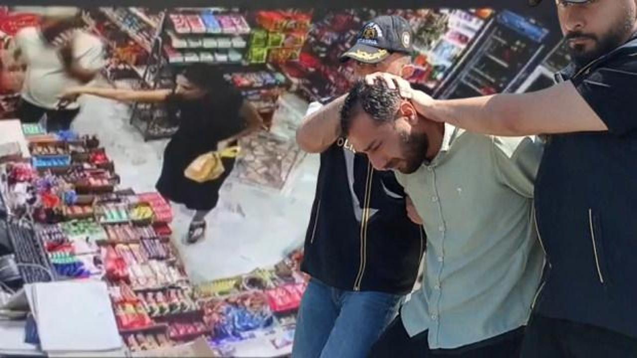 Cinayet zanlısı emniyet güçleri tarafından adliyeye götürülüyor.
