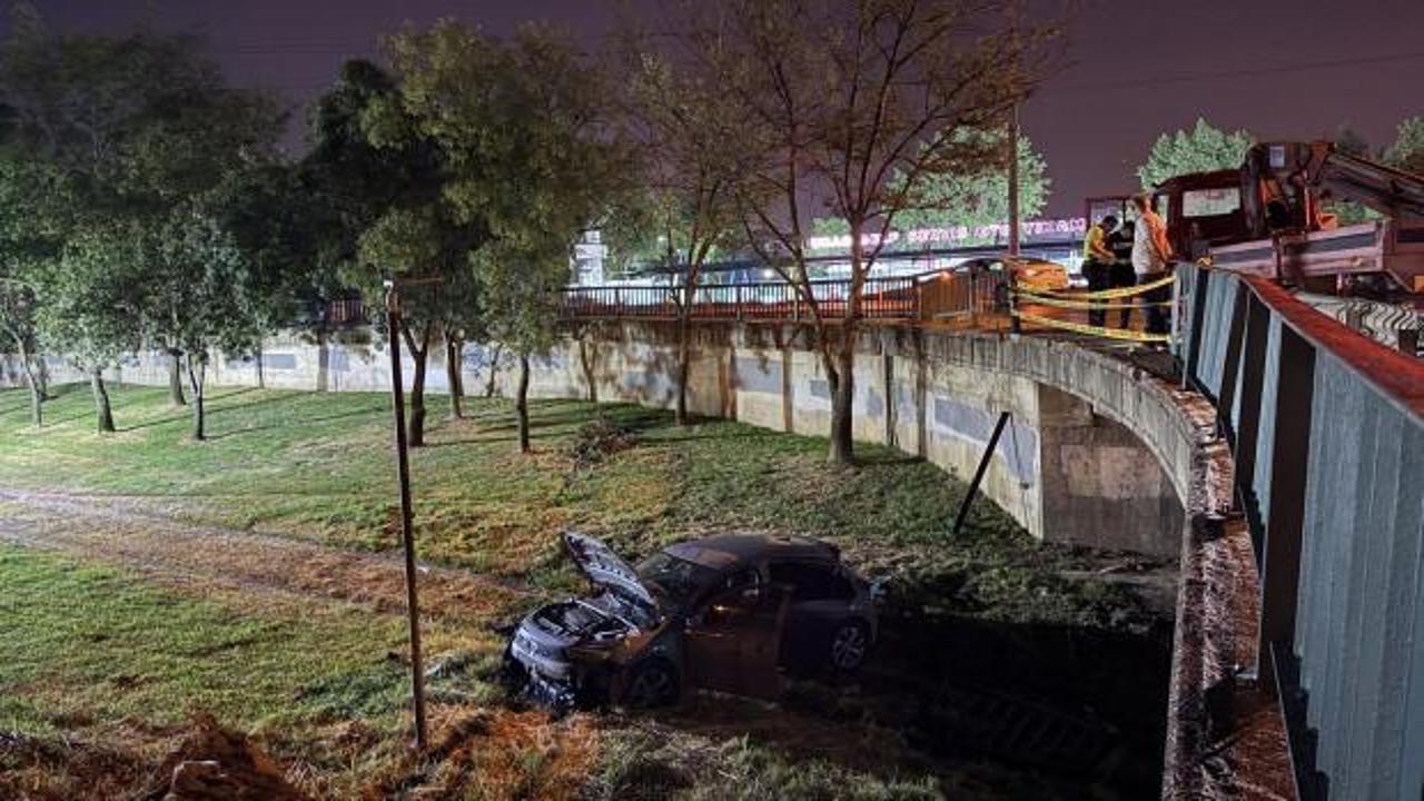 Navigasyon yanlış yolu g&ouml;sterdi, dereye u&ccedil;tu