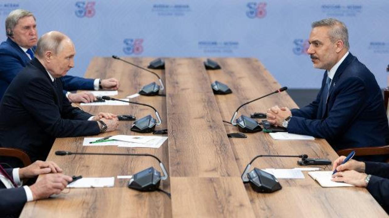 Dışişleri Bakanı Hakan Fidan'ın Rusya Devlet Başkanı Vladimir Putin ile görüşmesi