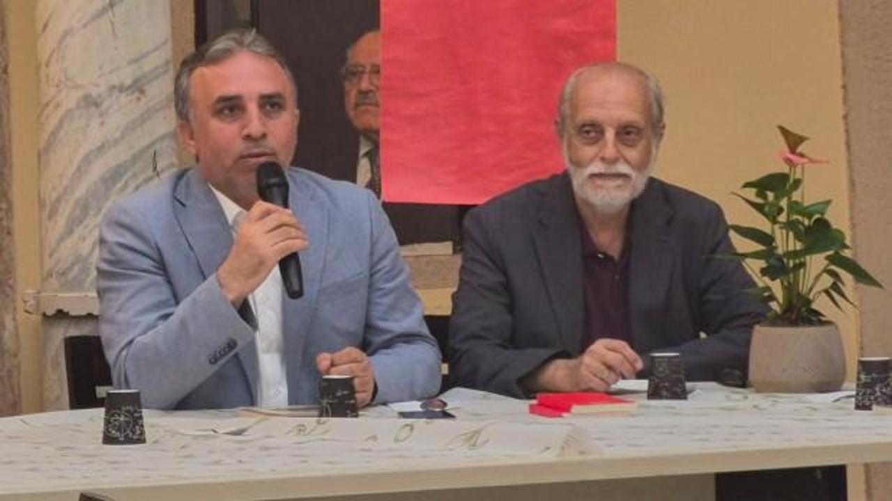 İhsan Kabil'in konuşma yaptığı etkinlikten genel plan görüntü.