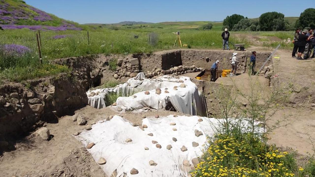 Uşaklı Höyük kazı alanından genel görünüm